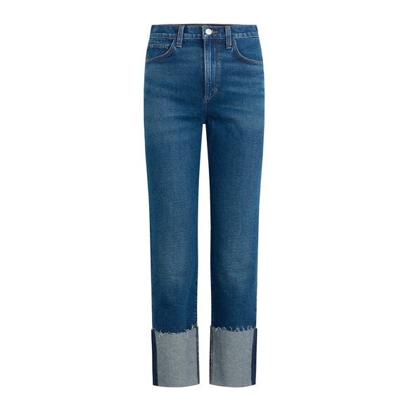 Joe's Jeans Denim - Joe's Denim high rise Straight jeans with raw hem, cuff